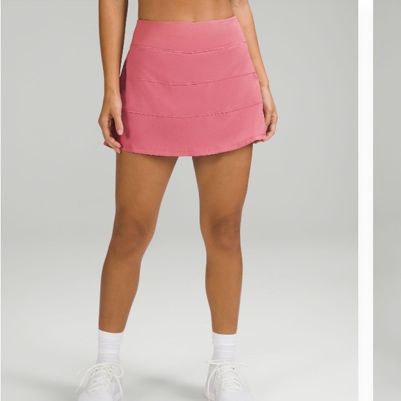 Lululemon Athletica pace rival mid rise tennis skirt size 6 long brier rose - Picture 1 of 16